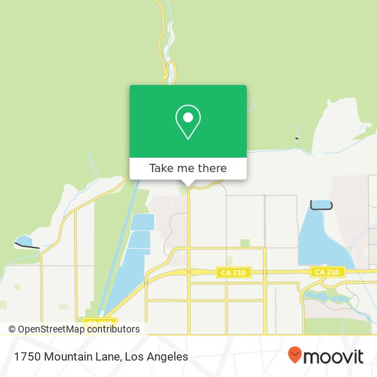 1750 Mountain Lane map