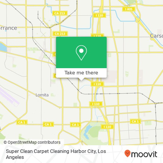 Super Clean Carpet Cleaning Harbor City map