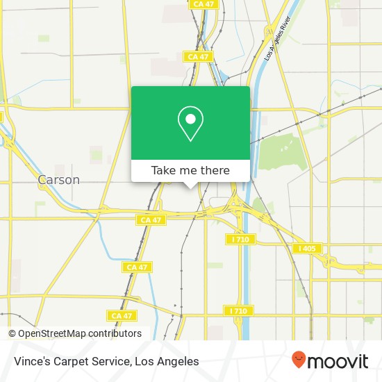 Mapa de Vince's Carpet Service