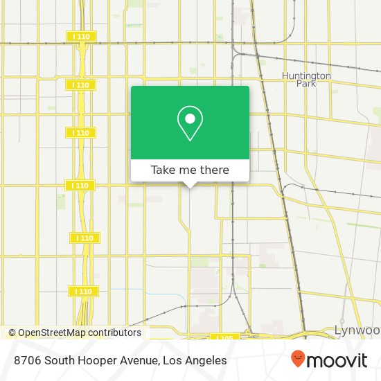 8706 South Hooper Avenue map