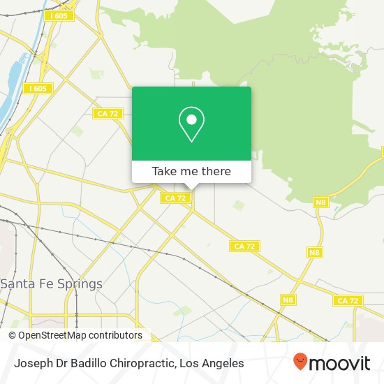 Joseph Dr Badillo Chiropractic map