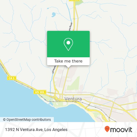 1392 N Ventura Ave map