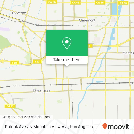 Patrick Ave / N Mountain View Ave map