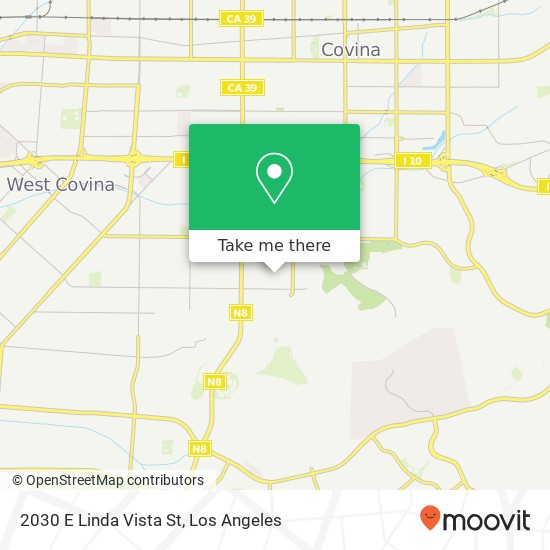 2030 E Linda Vista St map