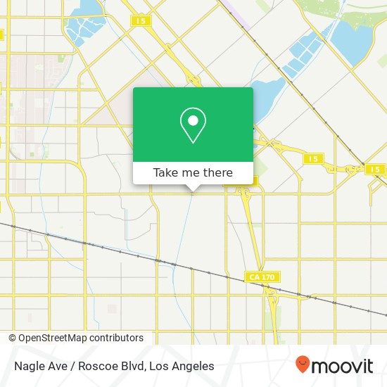 Mapa de Nagle Ave / Roscoe Blvd
