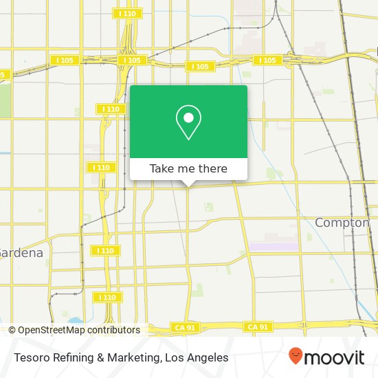 Tesoro Refining & Marketing map