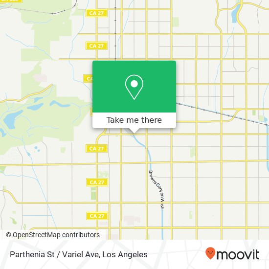 Parthenia St / Variel Ave map