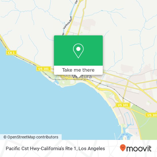 Mapa de Pacific Cst Hwy-California's Rte 1