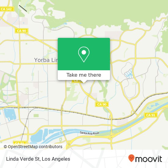 Linda Verde St map