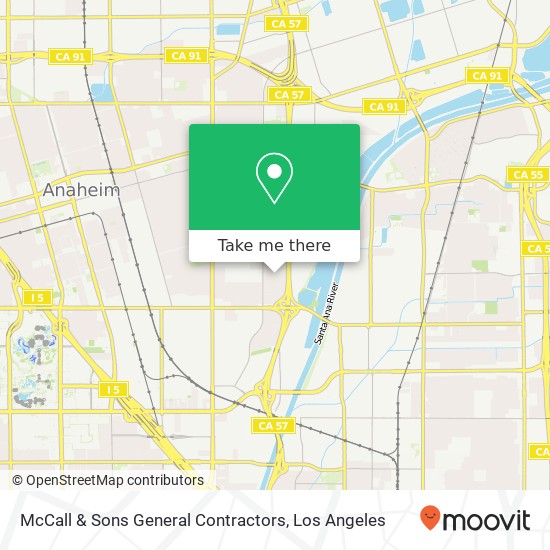 McCall & Sons General Contractors map