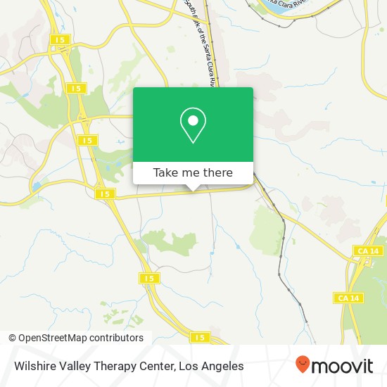 Wilshire Valley Therapy Center map