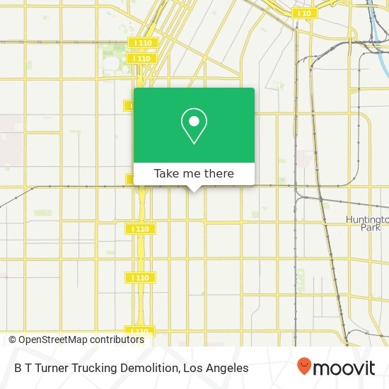 B T Turner Trucking Demolition map