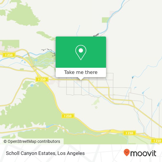 Mapa de Scholl Canyon Estates