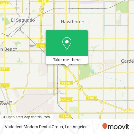 Vadadent Modern Dental Group map