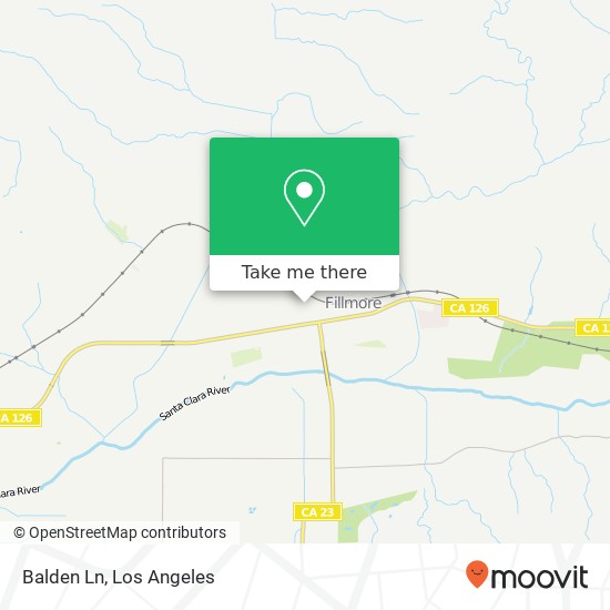 Balden Ln map