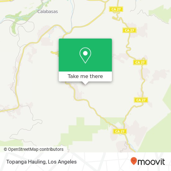 Topanga Hauling map