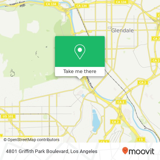 4801 Griffith Park Boulevard map