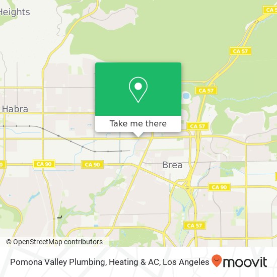 Mapa de Pomona Valley Plumbing, Heating & AC