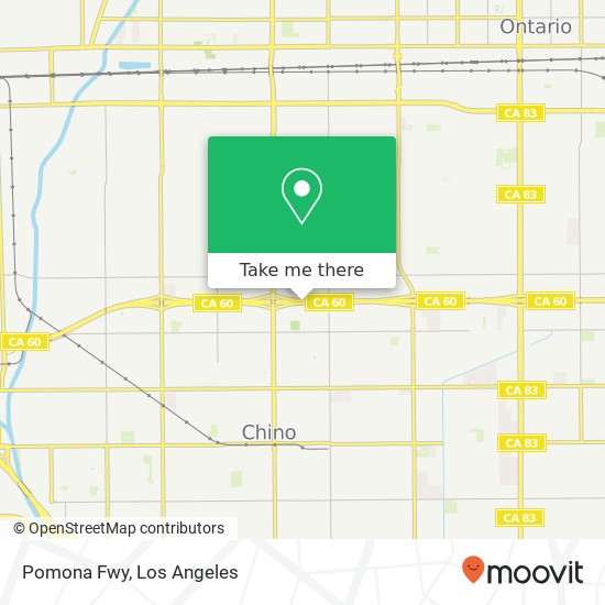 Pomona Fwy map