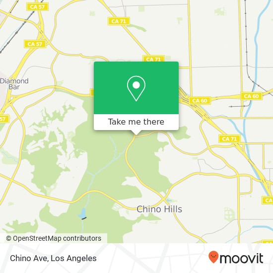 Chino Ave map