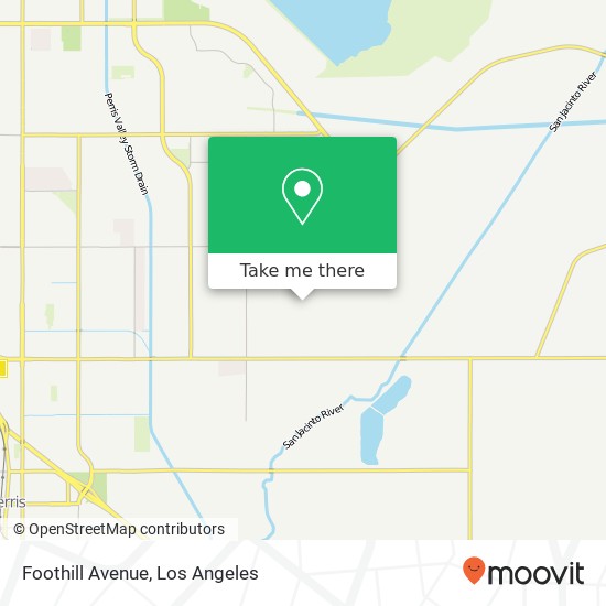 Foothill Avenue map