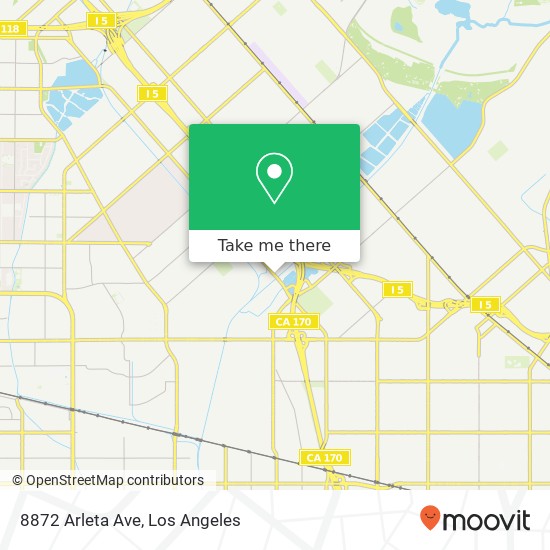 8872 Arleta Ave map