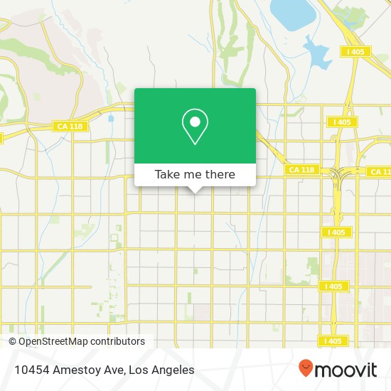 Mapa de 10454 Amestoy Ave