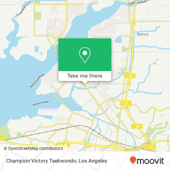 Champion Victory Taekwondo map