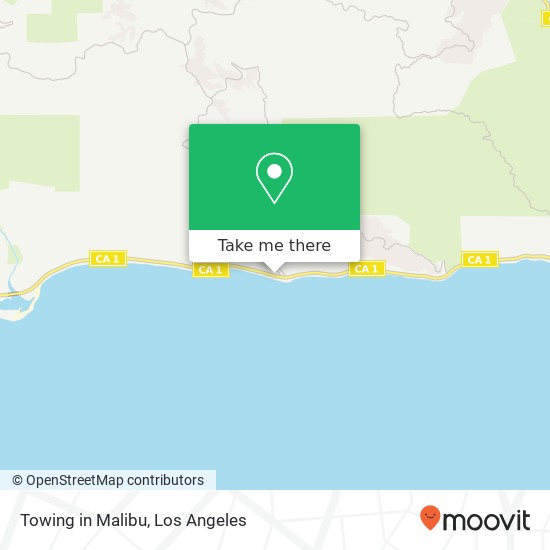 Towing in Malibu map