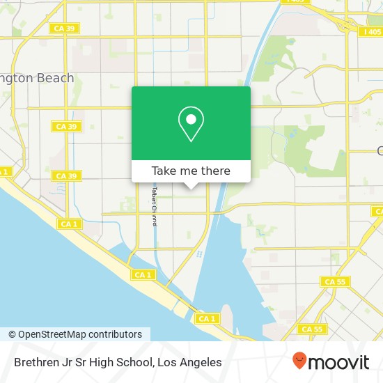 Brethren Jr Sr High School map