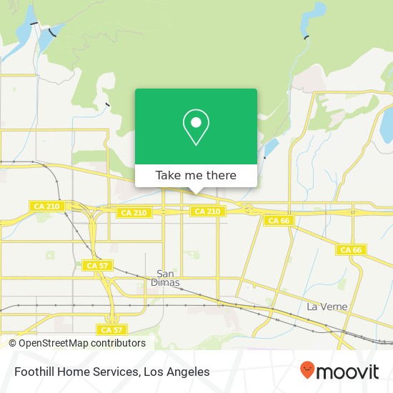 Mapa de Foothill Home Services