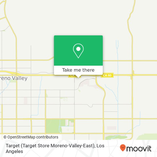 Mapa de Target (Target Store Moreno-Valley-East)