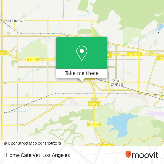 Home Care Vet map