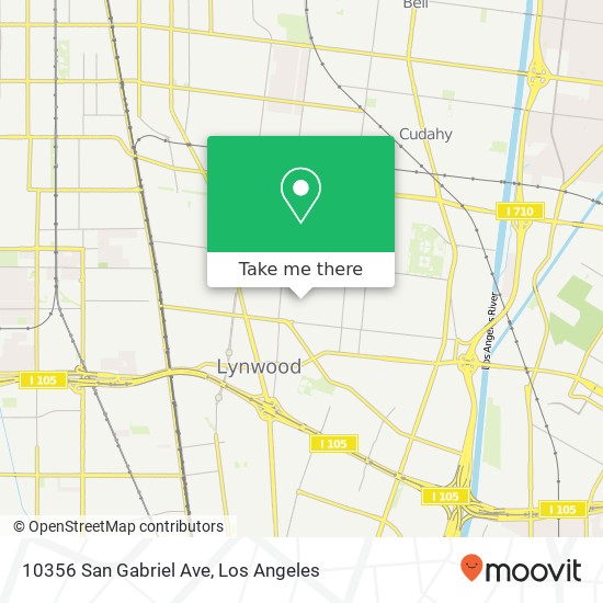 Mapa de 10356 San Gabriel Ave