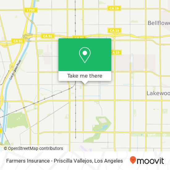 Mapa de Farmers Insurance - Priscilla Vallejos