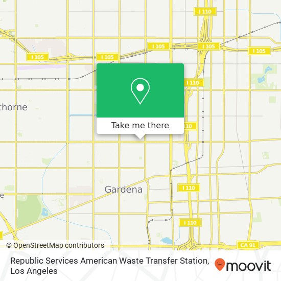 Republic Services American Waste Transfer Station map