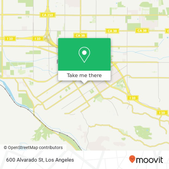 600 Alvarado St map