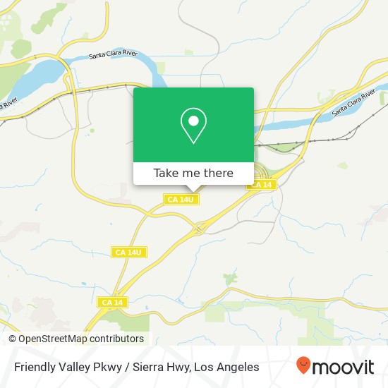 Mapa de Friendly Valley Pkwy / Sierra Hwy