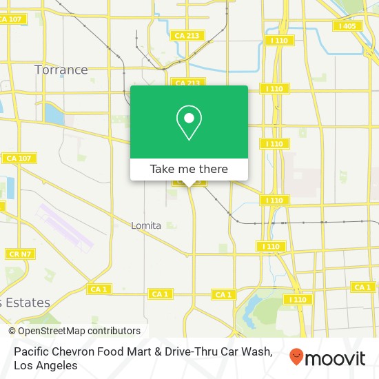 Pacific Chevron Food Mart & Drive-Thru Car Wash map