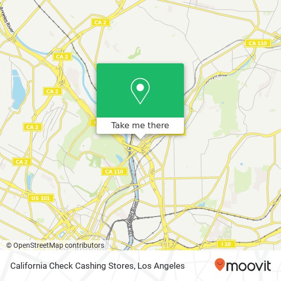 Mapa de California Check Cashing Stores