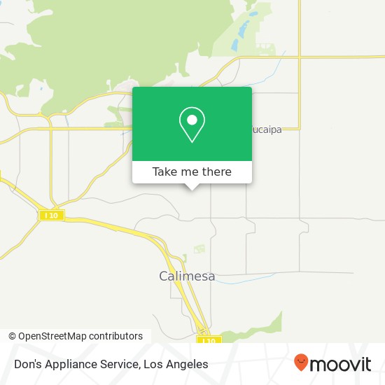 Don's Appliance Service map