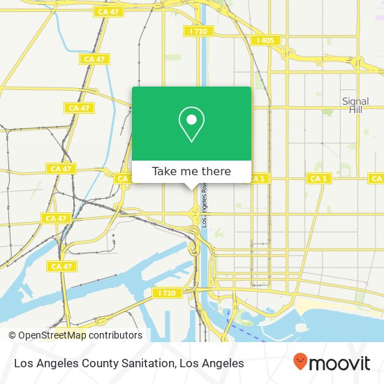 Mapa de Los Angeles County Sanitation