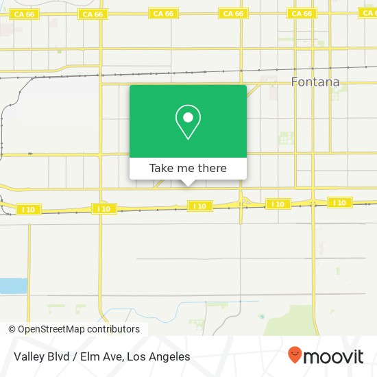 Mapa de Valley Blvd / Elm Ave