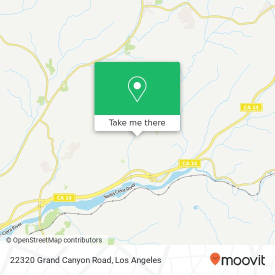 Mapa de 22320 Grand Canyon Road