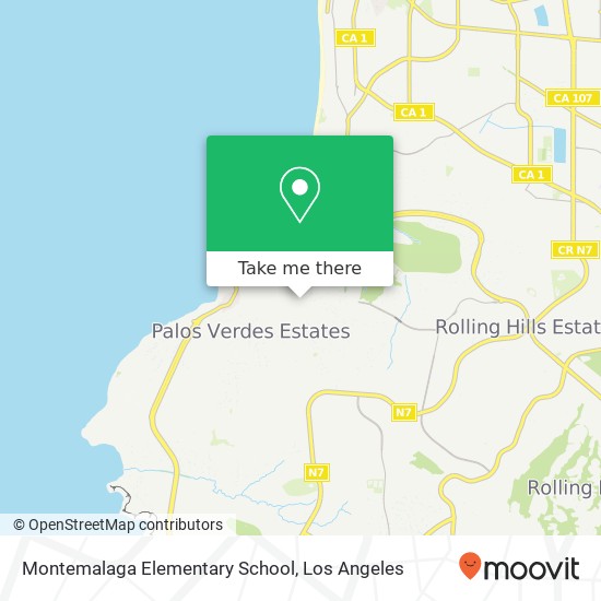 Mapa de Montemalaga Elementary School