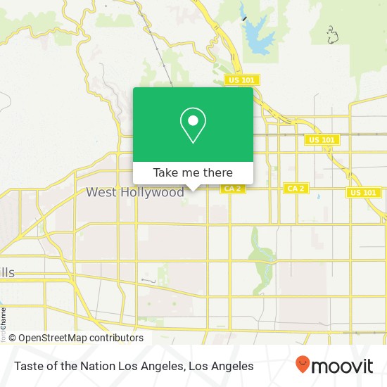 Taste of the Nation Los Angeles map