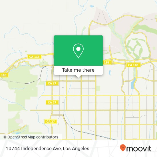10744 Independence Ave map