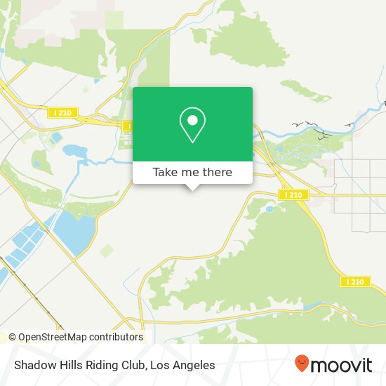 Shadow Hills Riding Club map