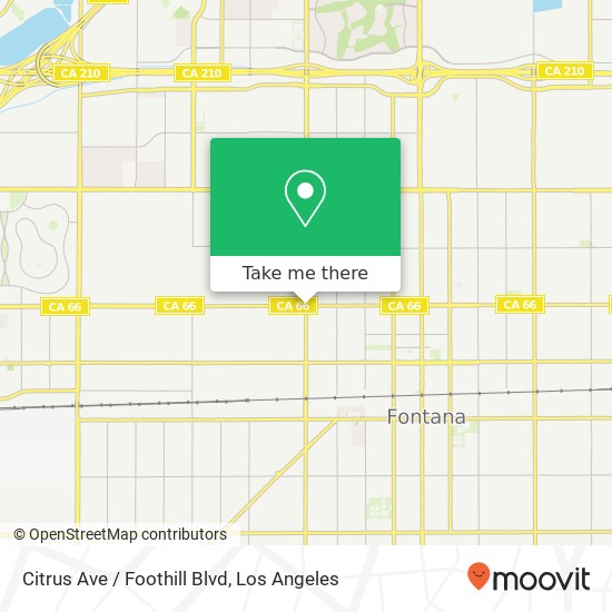 Citrus Ave / Foothill Blvd map