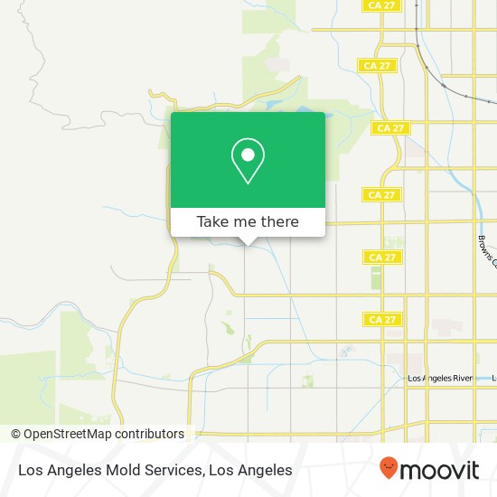 Los Angeles Mold Services map